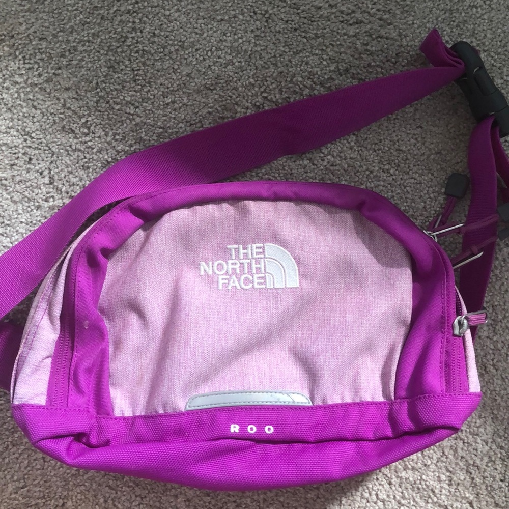 Pink North Face fanny pack